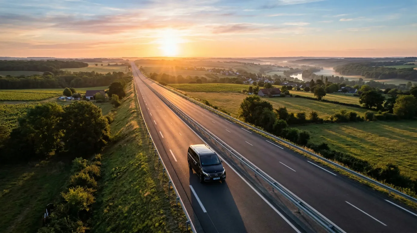VTC à Strasbourg avec chauffeur privé, transfert en berline Mercedes dans toute l'Alsace